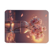 Cherry Blossom Postcard - Elegant Hand-Drawn Sakur Magneet (Horizontaal)