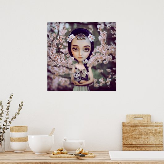 Cherry Blossom Poster (Keuken)