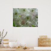 Cherry Blossom Poster Print White Flower Prints (Keuken)