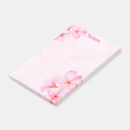 Cherry Blossom Pretty Pink Custom Post-it® Notes (Schuin)