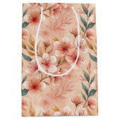 Cherry Blossom Print Gift Bag Medium Cadeauzakje (Voorkant)