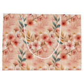 Cherry Blossom Print Grote Gift Bag Groot Cadeauzakje (Achterkant)