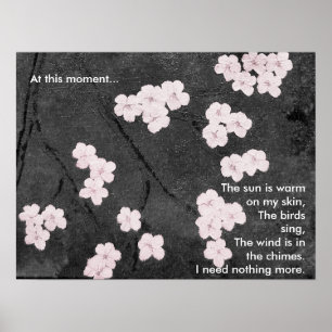 Cherry Blossom Print met gedicht