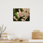 Cherry Blossom Print White Flower Poster Print (Keuken)