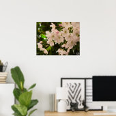 Cherry Blossom Print White Flower Poster Print (Thuiskantoor)
