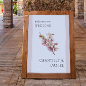 Cherry Blossom Printable Wedding Welkom Poster