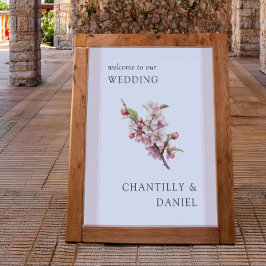 Cherry Blossom Printable Wedding Welkom Poster