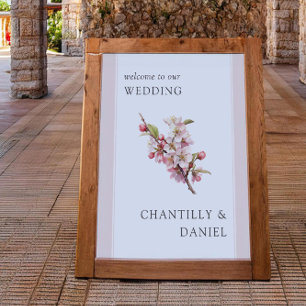 Cherry Blossom Printable Wedding Welkom Poster