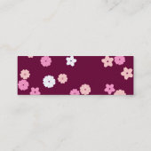 Cherry Blossom Profile Card Mini Visitekaartje (Achterkant)