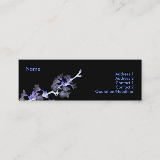 Cherry Blossom Profile Card Mini Visitekaartje (Voorkant)