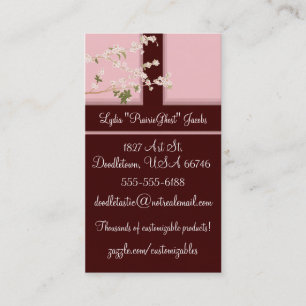 Cherry Blossom Profile Card Visitekaartje