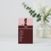 Cherry Blossom Profile Card Visitekaartje (Staand voorkant)