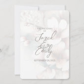 Cherry Blossom QR Code Huwelijksuitnodiging Kaart (Voorkant)