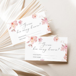 Cherry blossom raden hoeveel kisses brudal game informatiekaartje