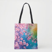 Cherry Blossom Rainbow Sky Tas (Voorkant)