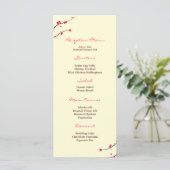 Cherry Blossom Receptie Menu (Staand voorkant)