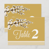 Cherry Blossom Receptie Tafelnummer Plaatskaarten (Voorkant / Achterkant)