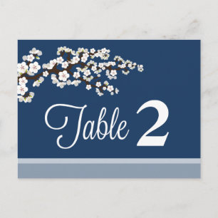 Cherry Blossom Reception Table Number Plaatskaarte Briefkaart