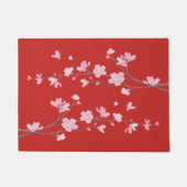 Cherry Blossom - Red Deurmat (Voorkant)
