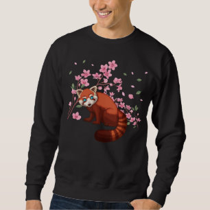 Cherry Blossom Red Panda Japanse Sakura-boom Trui