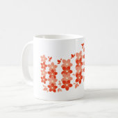 Cherry Blossom Red Pink Koffiemok (Voorkant links)