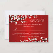 Cherry Blossom Red RSVP (Voorkant)