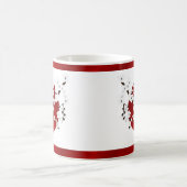 Cherry Blossom Red White Rising Sun Koffiemok (Center)