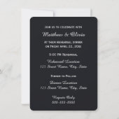 Cherry Blossom Rehearsal Dinner Invitations Kaart (Achterkant)