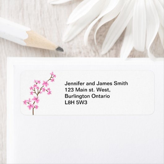 Cherry Blossom - retouradres Etiket (Insitu)