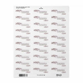 Cherry Blossom Retouradreslabel (paarse) Etiket (Full Sheet)