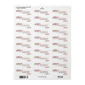 Cherry Blossom Retouradreslabel (roze) Etiket (Full Sheet)