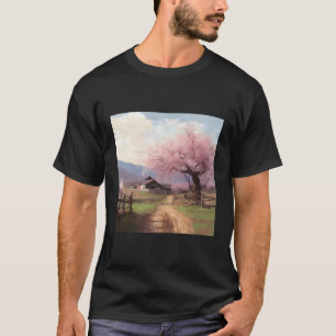 Cherry Blossom Retreat Countryside Sanctuary Met B T-shirt