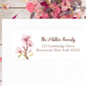 Cherry Blossom Return Address Etiket