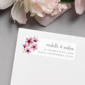 Cherry Blossom Return Address Etiket