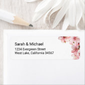 Cherry Blossom Return Address Label (Insitu)