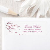 Cherry Blossom Return Address Labels (Insitu)