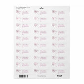 Cherry Blossom Return Address Labels (Full Sheet)