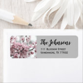 Cherry Blossom Return Address Labels (Insitu)