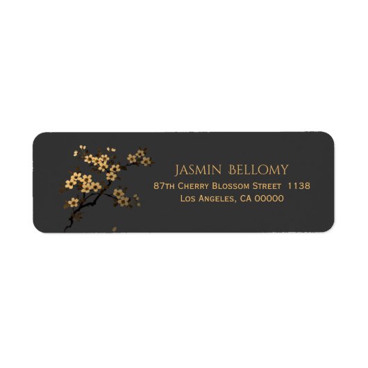 Cherry Blossom Return Label (Voorkant)