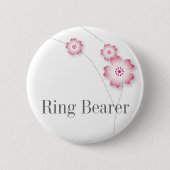Cherry Blossom Ring Bearer Button (Voorkant)