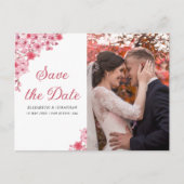 Cherry Blossom – Romantic Floral Wedding Briefkaart (Voorkant)