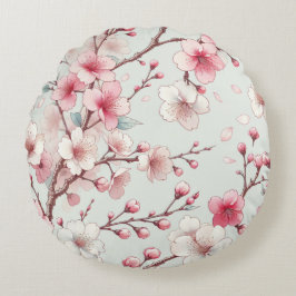 Cherry Blossom Rond Kussen