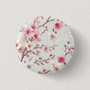 Cherry Blossom Ronde Button 3,2 Cm