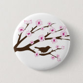 Cherry Blossom Ronde Button 5,7 Cm (Voorkant)