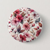Cherry Blossom Ronde Button 5,7 Cm (Voorkant)