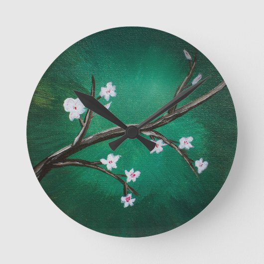 Cherry Blossom Ronde Klok (Voorkant)