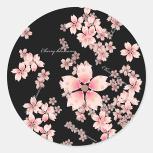 Cherry-blossom Ronde Sticker