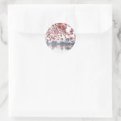 Cherry Blossom Ronde Sticker (Tas)
