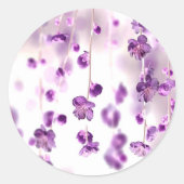 Cherry blossom ronde sticker (Voorkant)