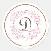 Cherry Blossom Ronde Sticker (Voorkant)